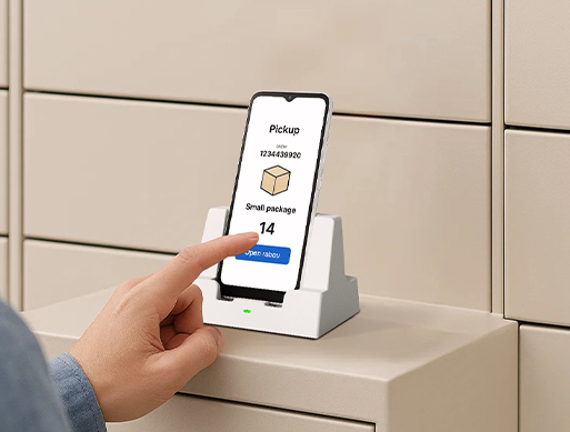 Simple Information Kiosk with 6.5-inch NFC Smartphone