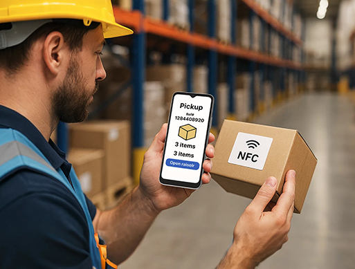 Logistics Tracking Device with 6.5-inch NFC Smartphone
