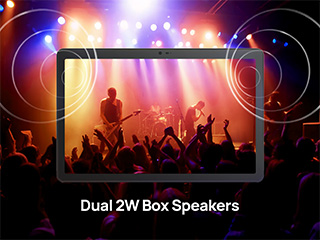 Dual 2W Box Speakes for Stereo Sound