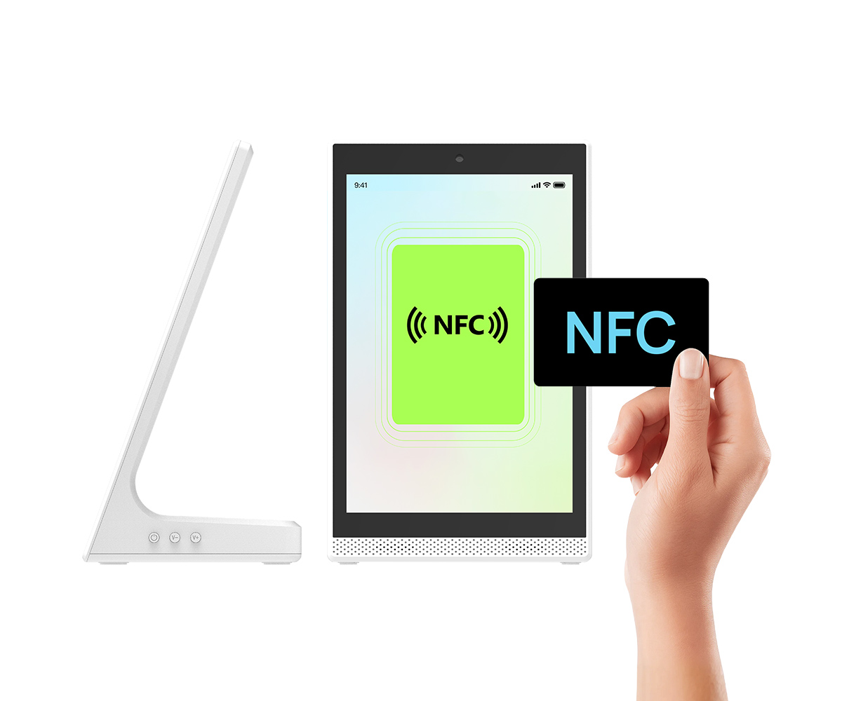 Ads Player L Shape 10.1-inch RK3562 Android NFC Tablets for Reception and NFC Card Reading 3