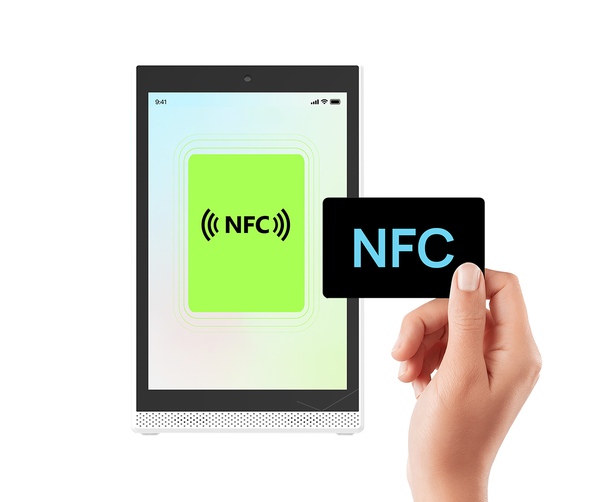 Ads Player L Shape 10.1-inch RK3562 Android NFC Tablets for Reception and NFC Card Reading 2