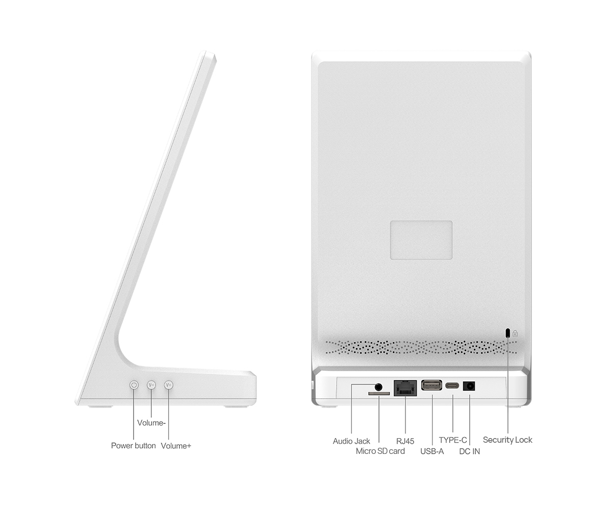 Ads Player L Shape 10.1-inch RK3562 Android NFC Tablets for Reception and NFC Card Reading 5