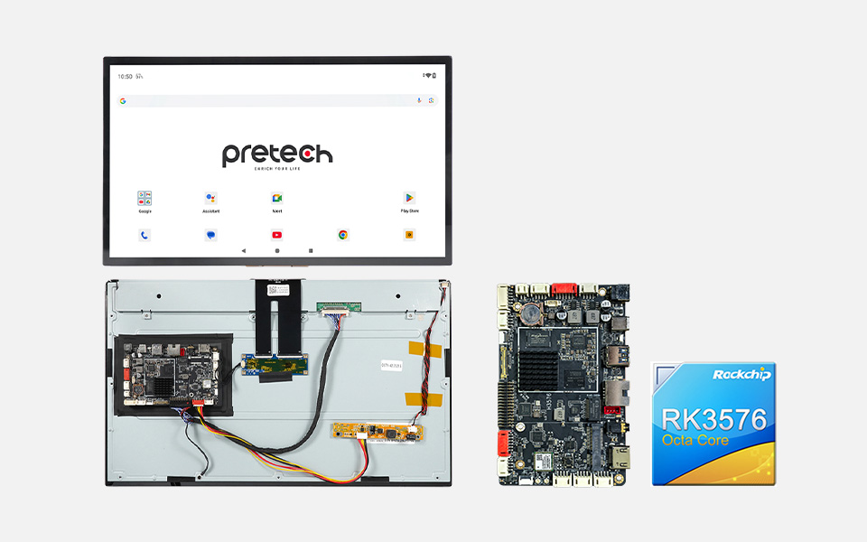 RK3576 SBC Open Frame HMI Kit for Large-Screen Applications