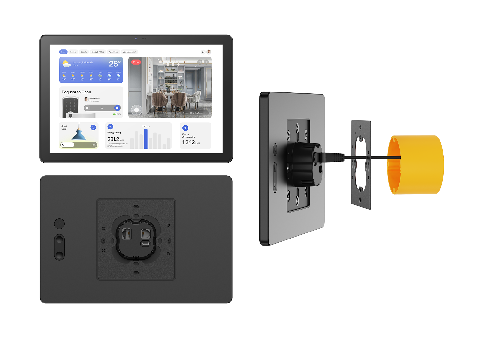 POE Wall-mount Tablet 10.1inch WP104