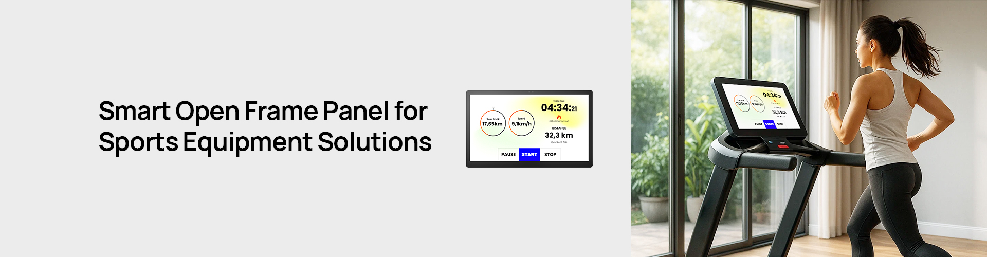 Pretech Smart Open Frame Panel for Sports Equipment Solutions