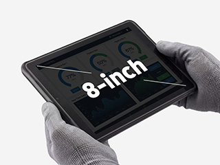 Ergonomic 8-inch Handheld Design