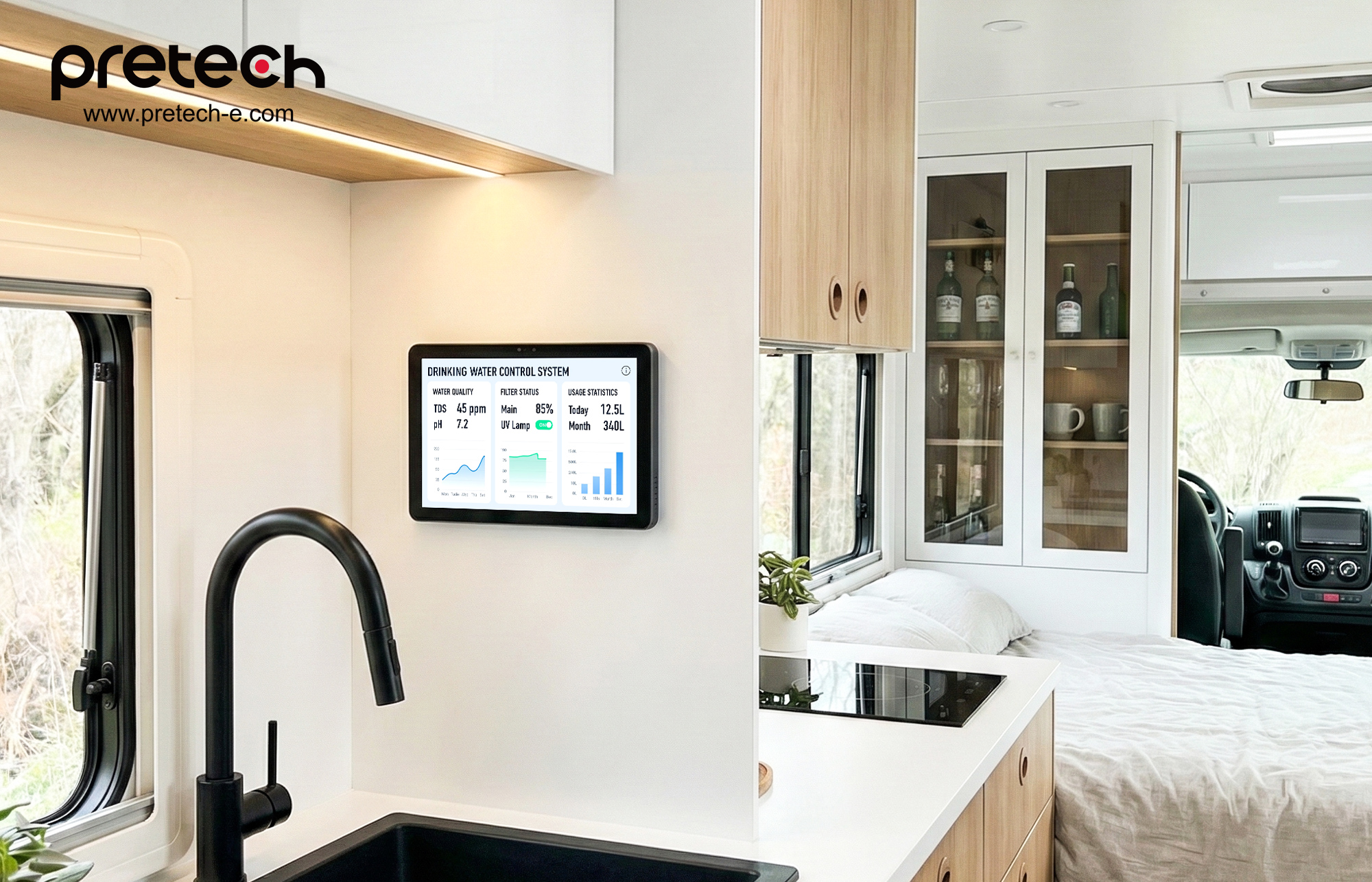 Pretech 8-inch POE Tablet: The Smart Hub for Your RV