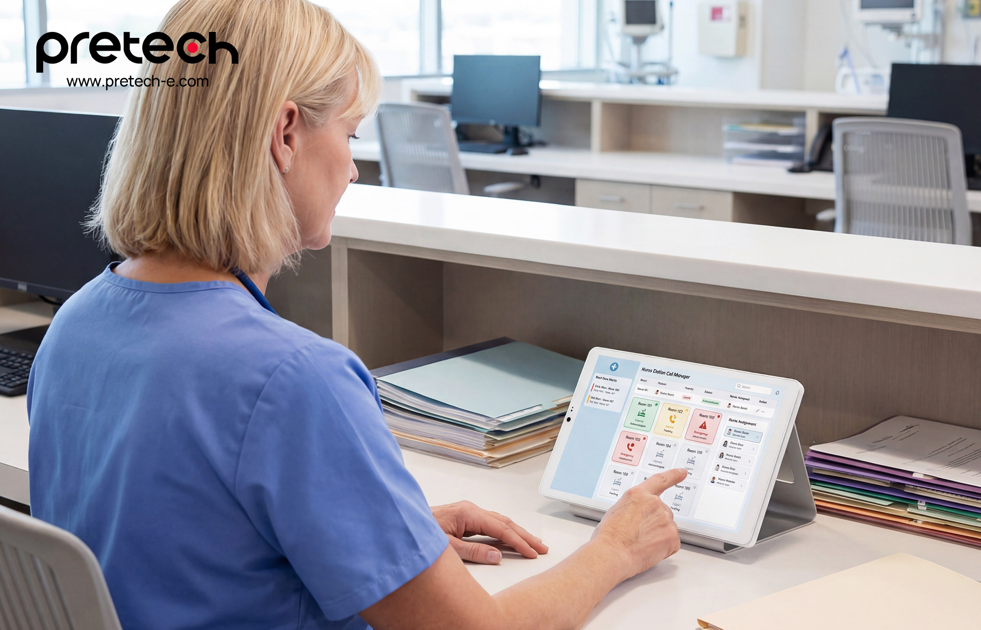 Pretech 10.1-inch POE Tablet PC: versatility for nurse workstations