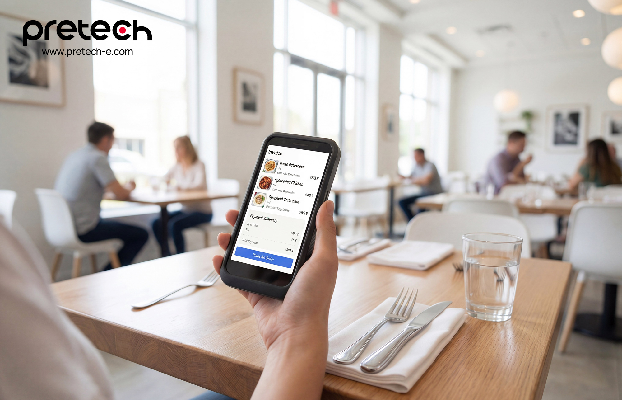 Pretech ODM Smart Menu Ordering Andoird Tablet: Streamline Restaurant Operations