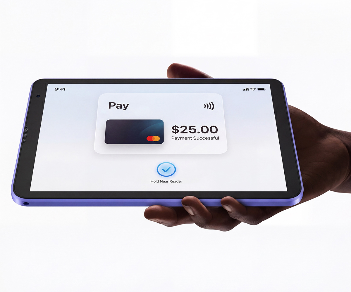 Andriod Tablets Pretech 863A: 8-inch NFC Tablet for Secure Transactions 3