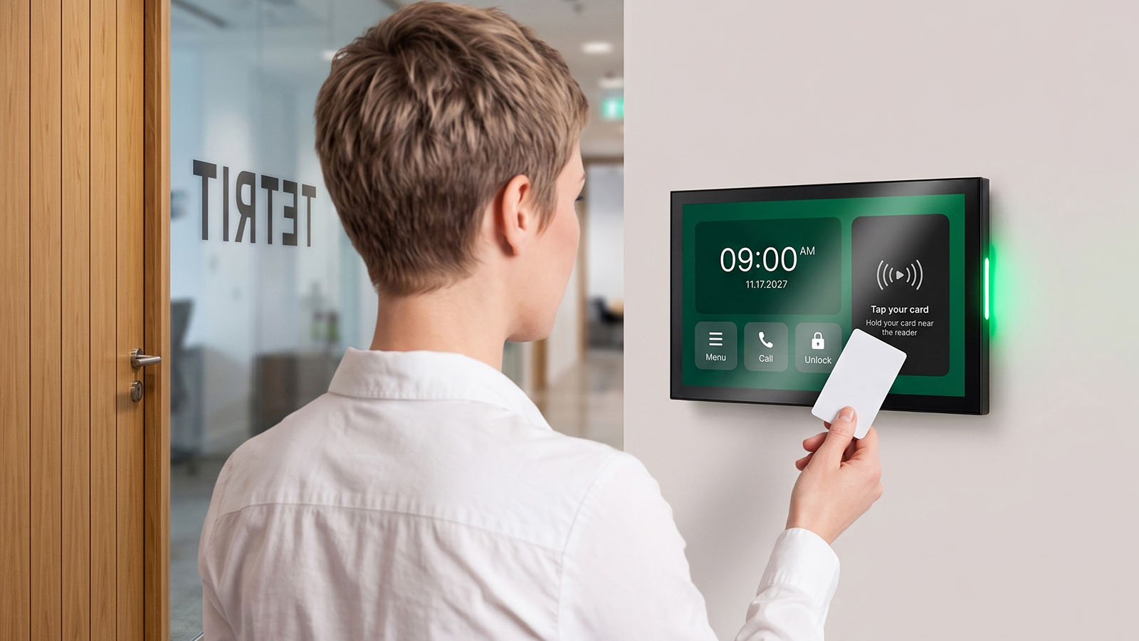 PoE tablet used for access control and security