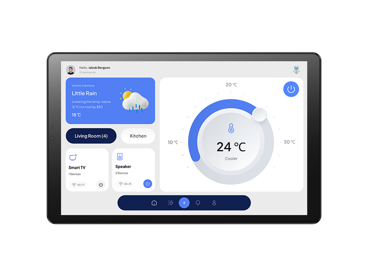 Pretech WP103 10.1 inch PoE tablet front view