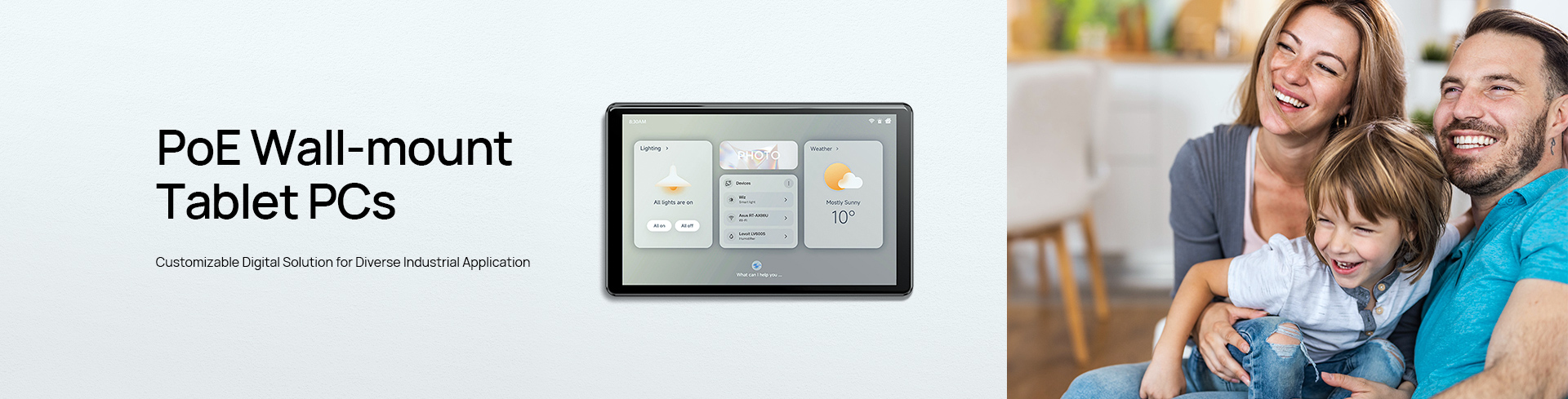 POE Wall-mount Tablet 10.1inch MT8768 The Ultimate Power-over-Ethernet Tablet Solution