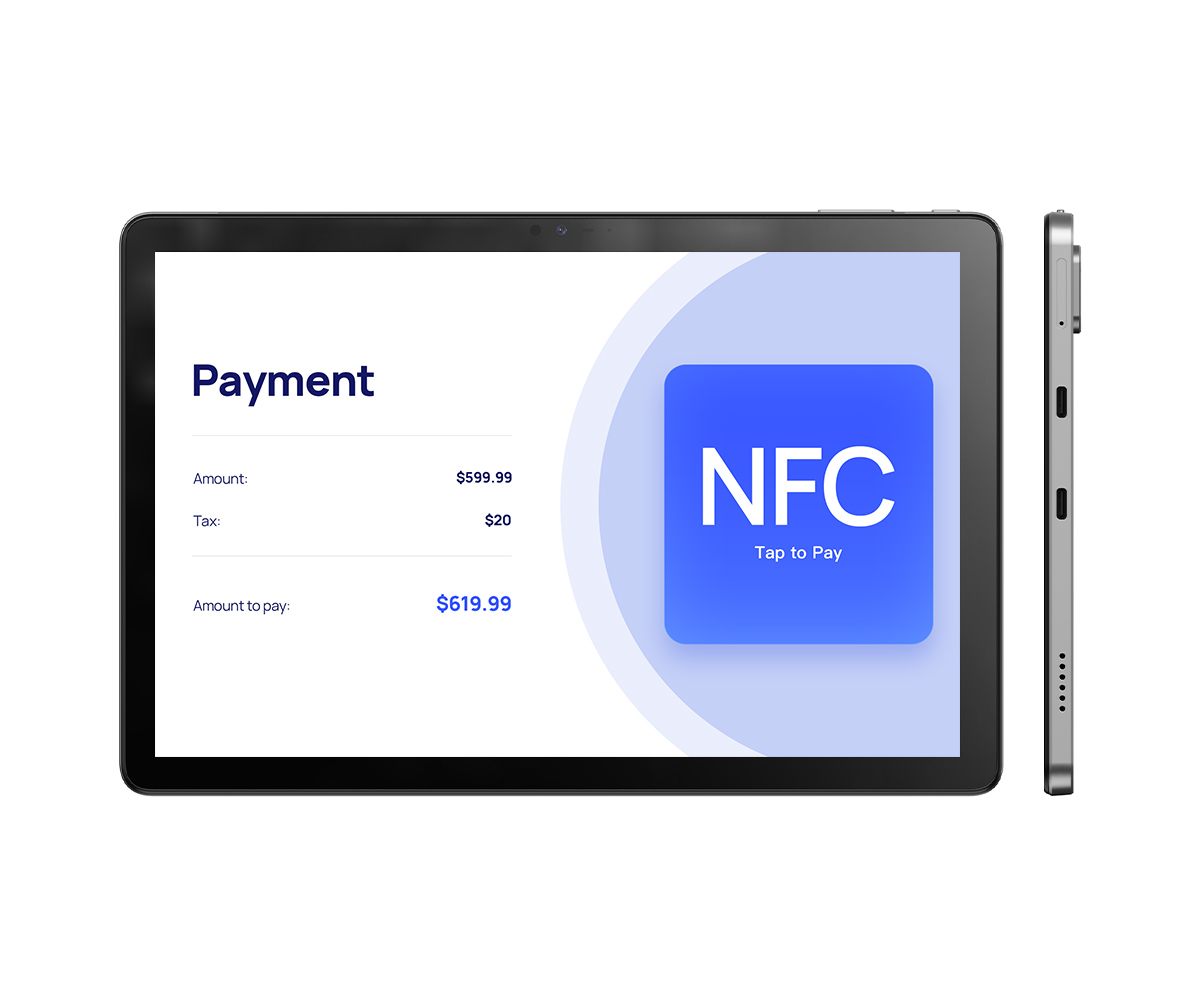 10.1-inch Android NFC Tablets with Dual USB C Port