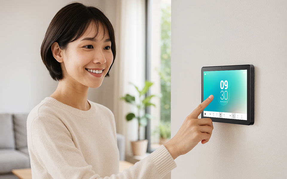 8-inch POE Wall-Mounted Tablet WP801 for Smart Solutions