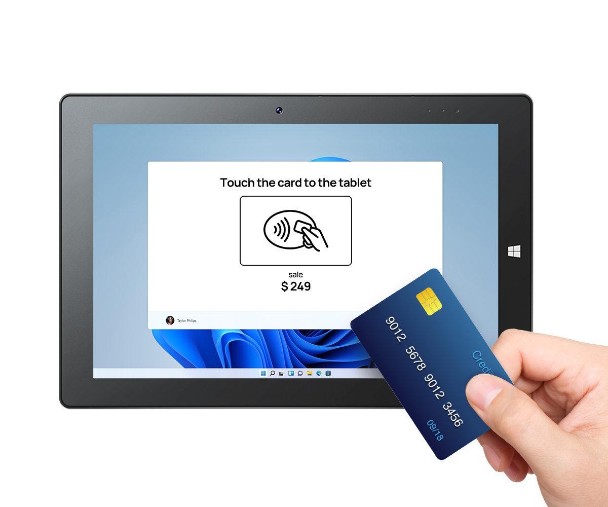 Pretech ODM 10.1-inch Windows Tablet PC with NFC for  industrial applications Solutions