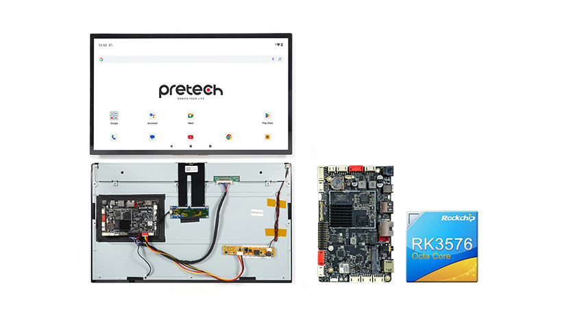 RK3576 SBC Open Frame HMI Kit for Large-Screen Applications