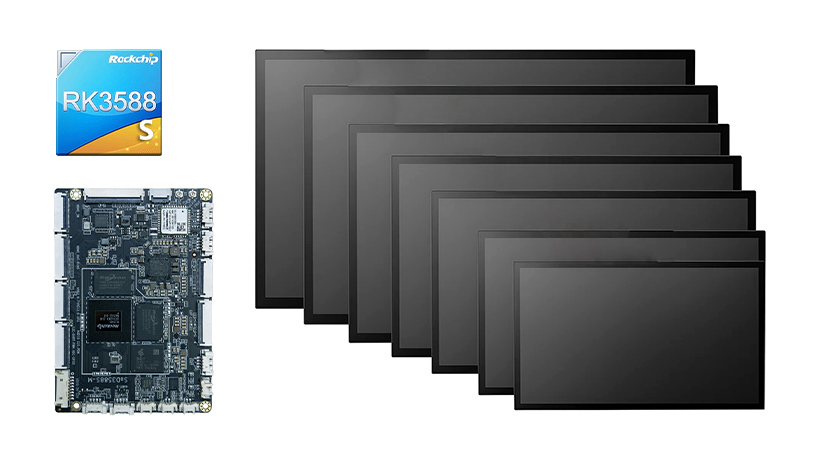 RK3588S SBC  Assembly with Touch Screen and Display Solutions