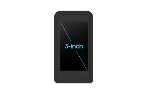 3-inch display with high performance processor for reliable operation.