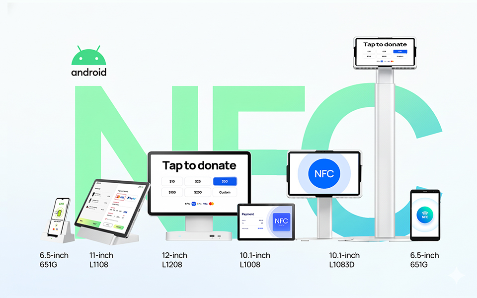 Pretech NFC Tap-to-Pay Payment/Donation Terminal (Donation Kiosk) ODM Solutions