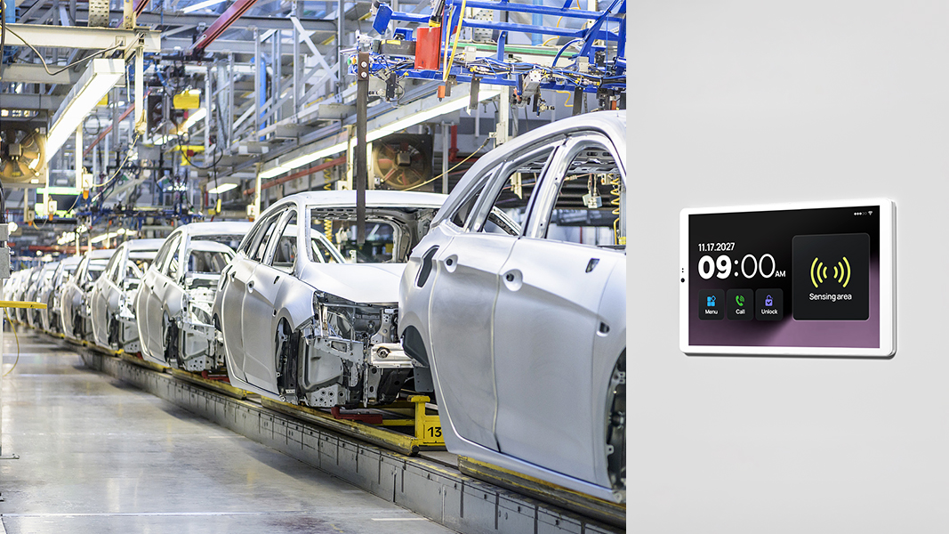 Manufacturing Production Line Time & Attendance Kiosk