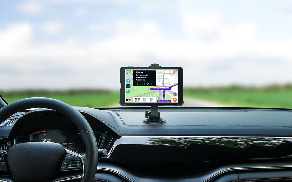 Pretech 8-inch GPS Portable Tablets MVNO Smart In-Vehicle Platform ODM Solution