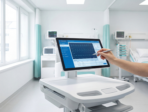 Healthcare / Nursing: Bedside Information Terminal, Mobile Charting Cart, Diagnostic Screen