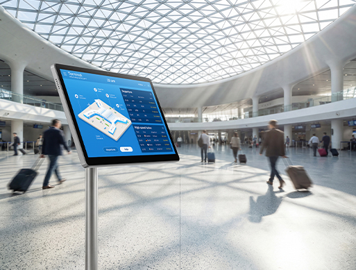 Public Info / Transit: Digital Signage / Kiosk, Vehicle Infotainment, Logistics Tracking