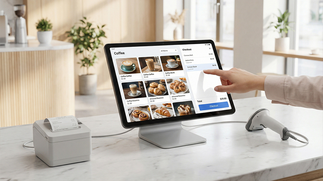 Retail / F&B: POS Terminal, Self-Ordering Kiosk, Inventory Management