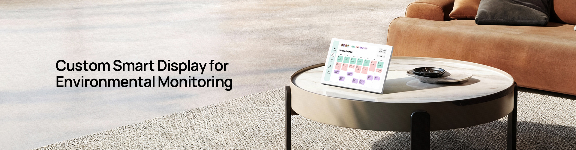 Pretech Custom Smart Scheduling Terminal with Temperature and Humidity Sensor