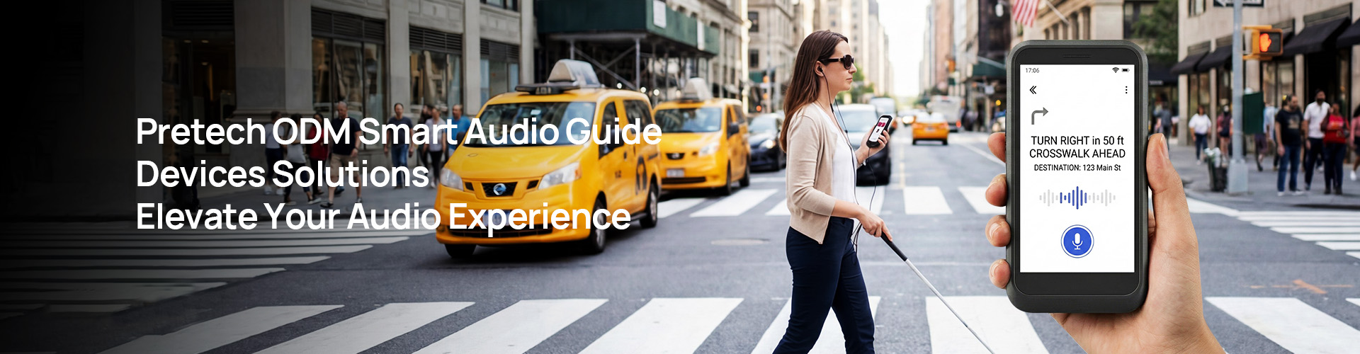 Pretech ODM 5.5-inch Smart Android Audio Guide for the Visually Impaired