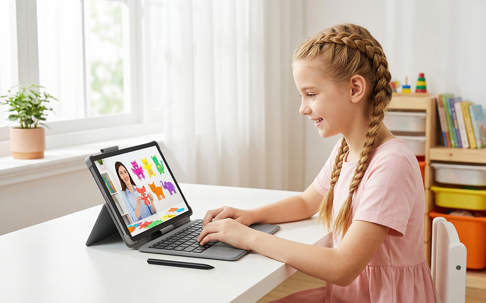 10.95-inch EMR Android Tablet with Stylus & Keyboard for Education and Enterprise