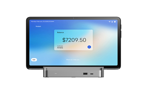 The side of the tablet is equipped with a C pin that supports a 9-pin magnetic pogo pin, offering USB, power supply, internal charging, and GPIO (with optional I2C and SPI support). This configuration supports various functional docks and embedded applications.