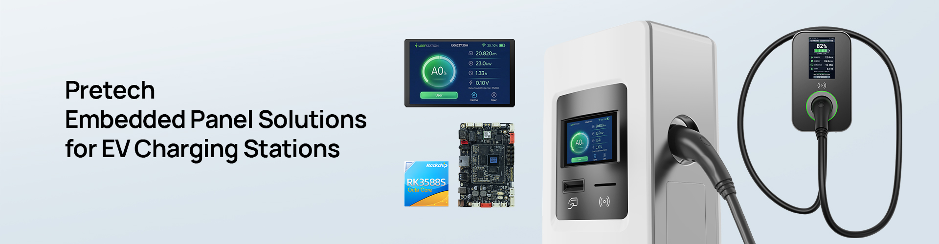 Custom Embedded Display Panels for EV Charging Infrastructure