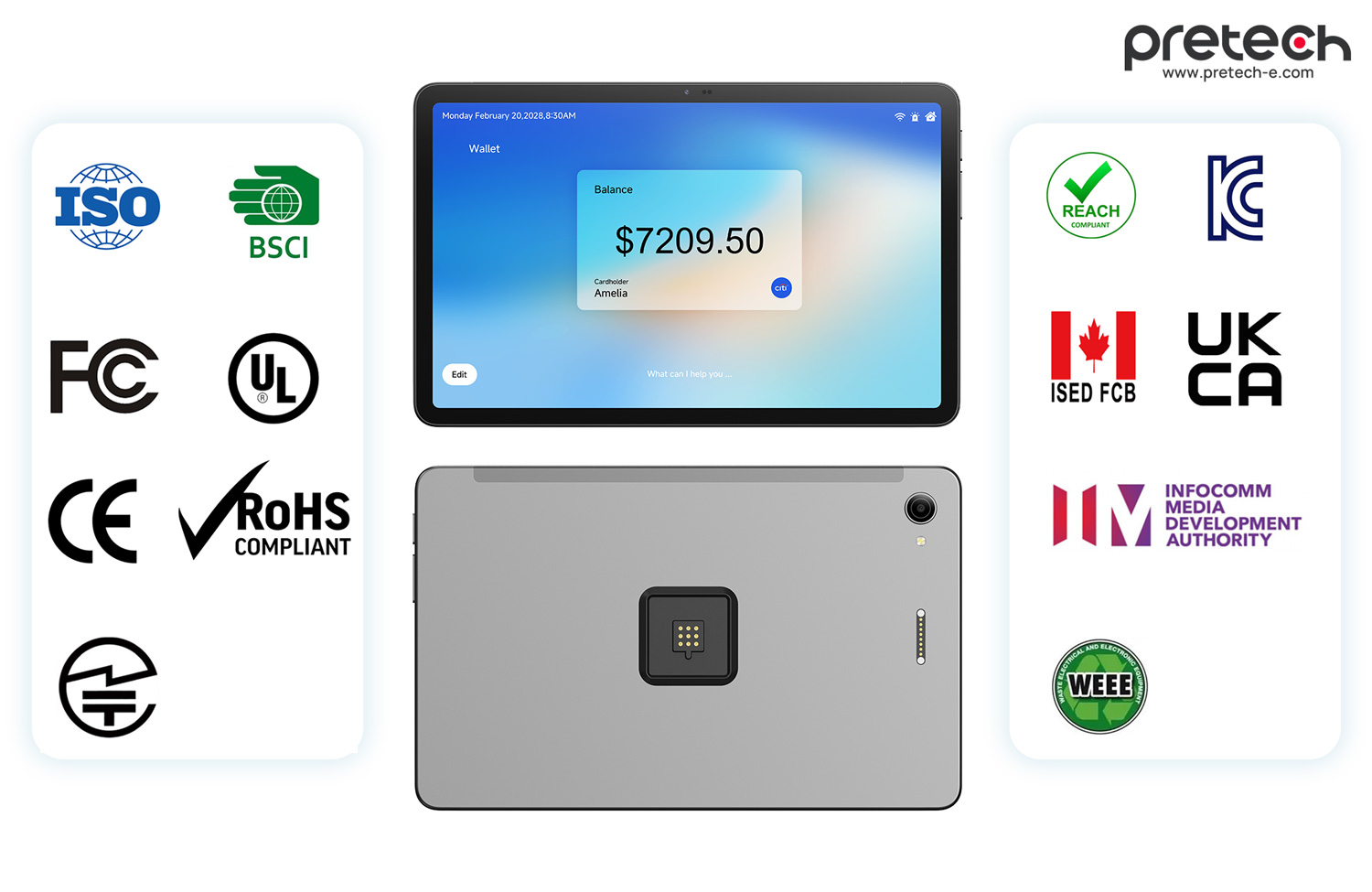 Critical Certifications for Industrial Tablets (And How Pretech NFC Android Tablet 12-inch Meets Them)