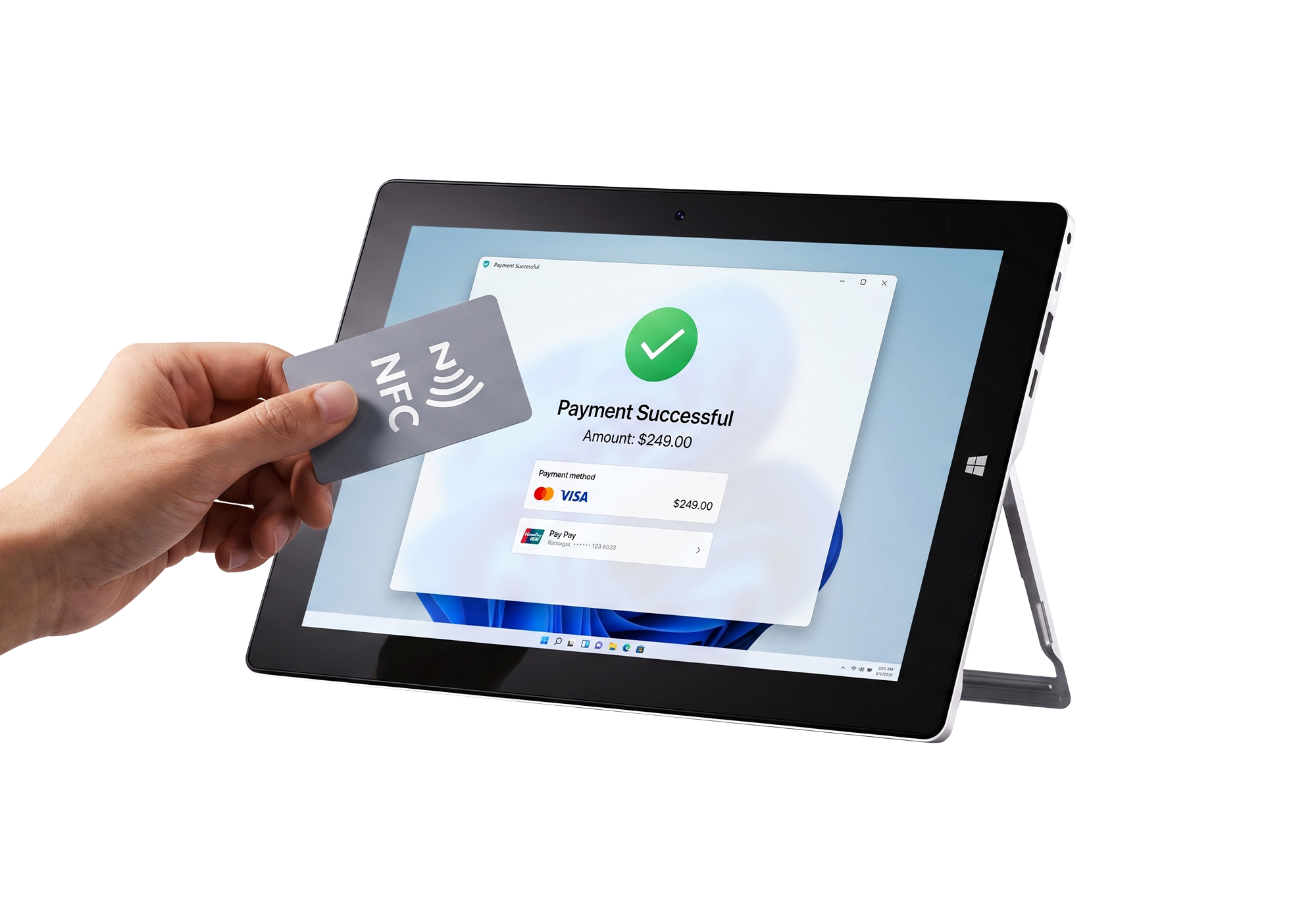 NFC-Enabled Windows 2-in-1 Tablet PC