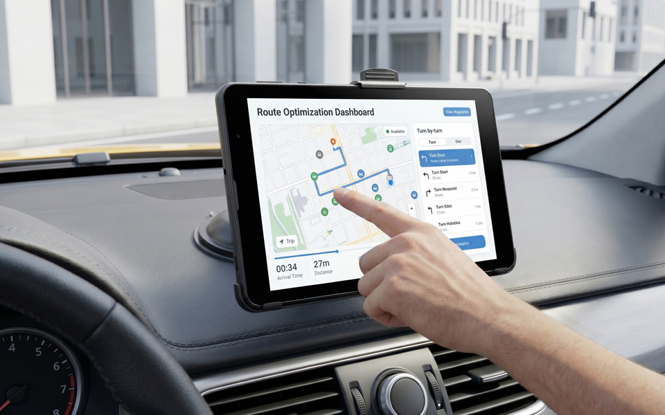 Pretech 8-inch Android Tablet for Transportation: Fleet, Dispatch & Enforcement Terminal