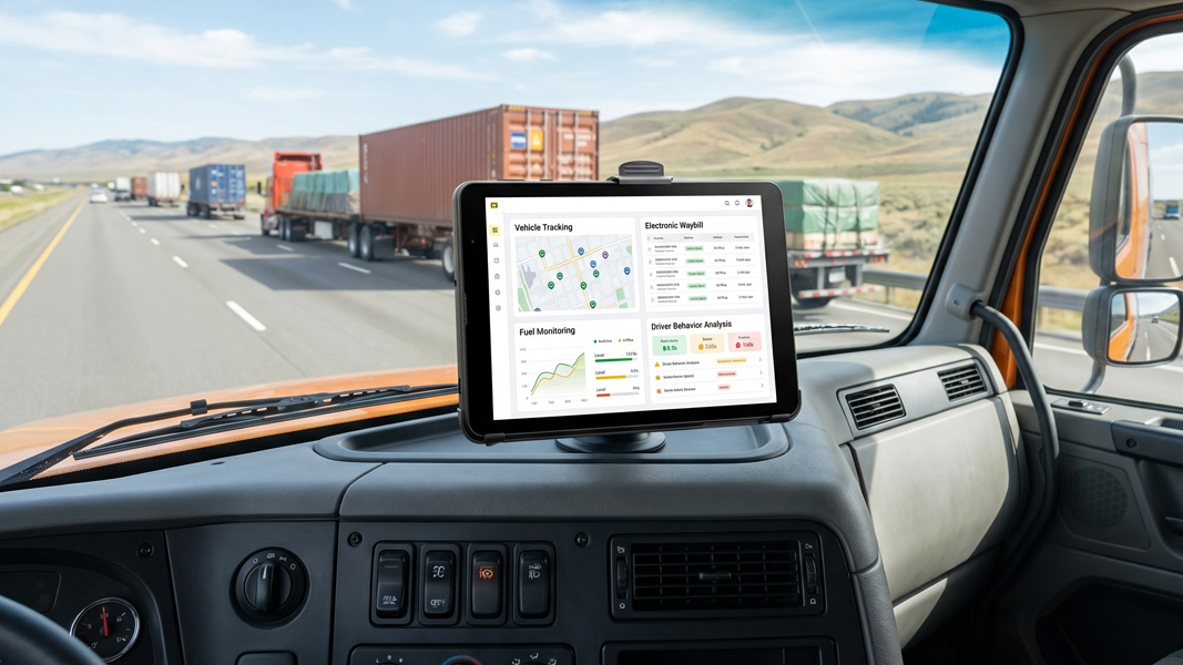 Fleet & Logistics<br>Real-time tracking, e-waybill, fuel monitoring