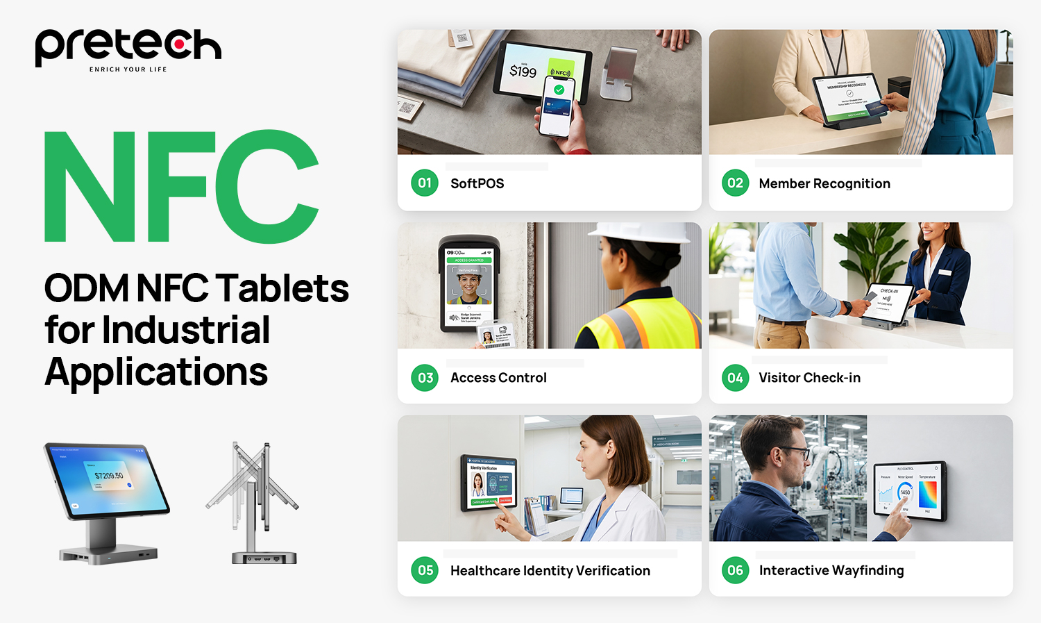 NFC Android Tablet Use Cases in B2B Payment and Identification