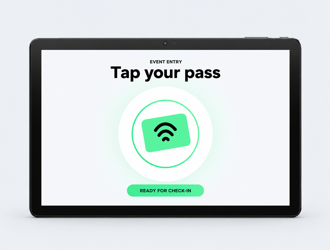 NFC Tablet with Dock for Visitor Registration