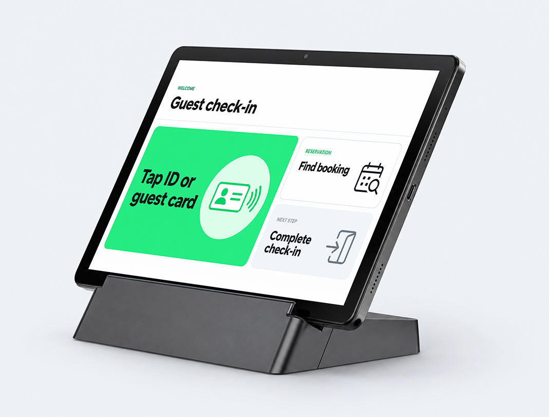 Portable NFC Tablet for Check-in Teams