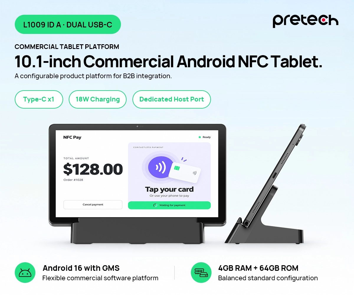 Android Tablets 10.1-inch Android NFC Tablet with Dual USB-C or Dedicated Dock 2